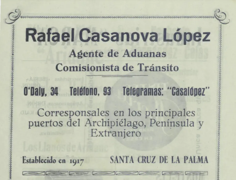 Programa Bajada de La Virgen, 1945.